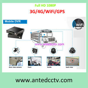 HD 1080P 4/8CH SSD Hard Drive Mobile DVR Solution for Vehicle Video Surveillance